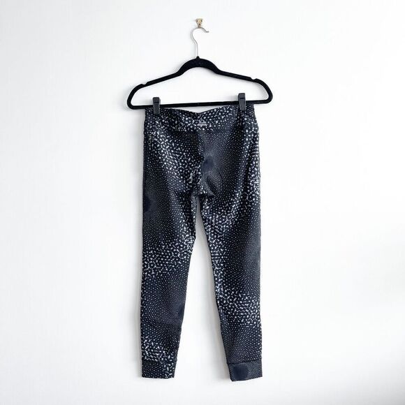 Reebok Speedwick Women's Mid-Rise Lux 2.0 Active Leggings Black White Medium - Picture 2 of 8